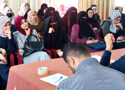 تدريب 50 سيدة أرملة من محافظة خان يونس
